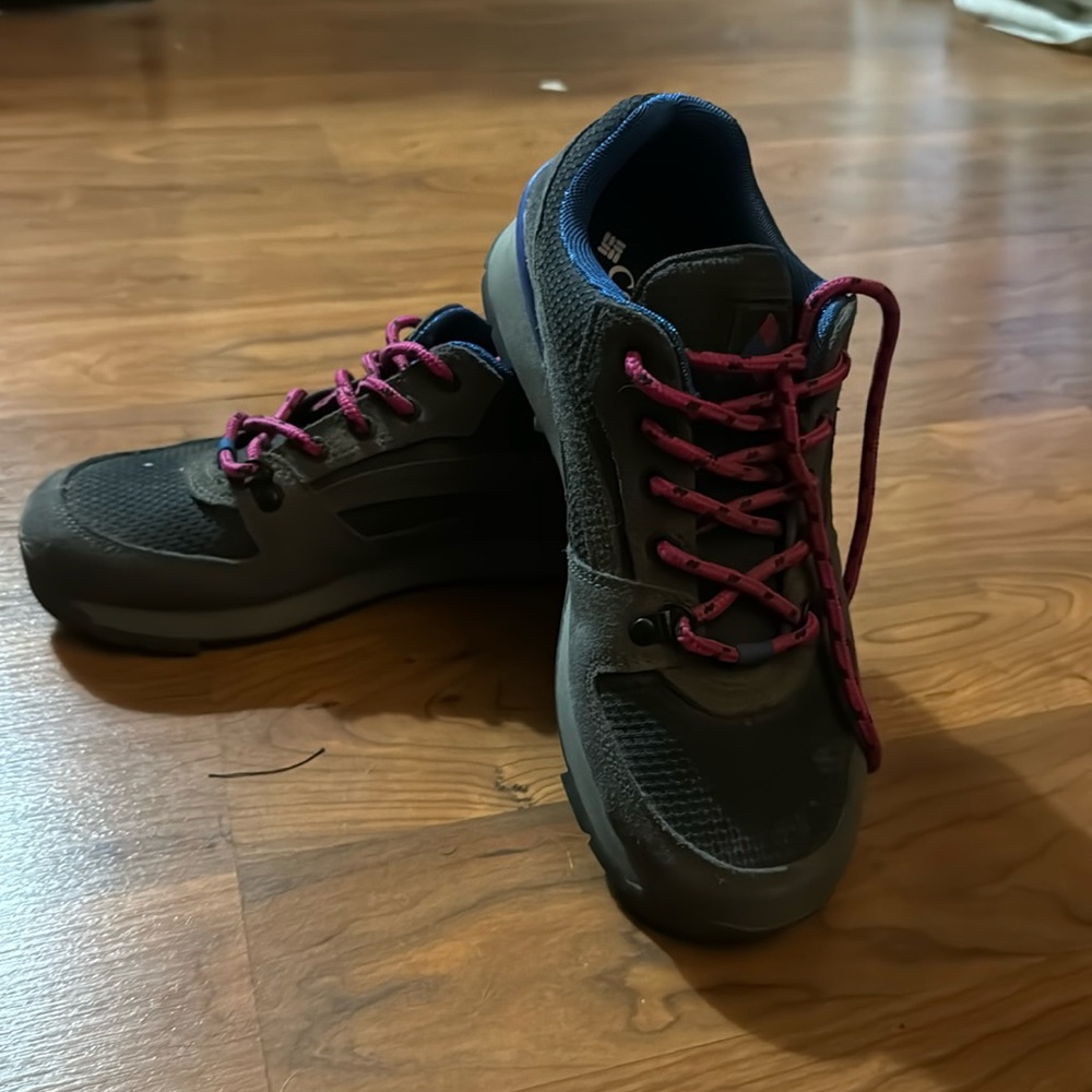 Columbia hiking sneakers.